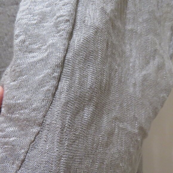 MARGARET O'LEARY 100% Linen Loose Fit Cowl Neck To Neutral Tan Beachy - Size S - Picture 7 of 12